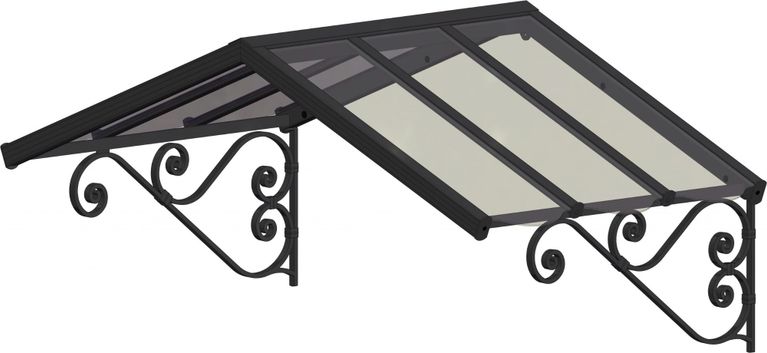 Marquise 2 pans à l'ancienne