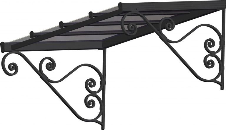 Marquise avec côtés style fer forgé v2