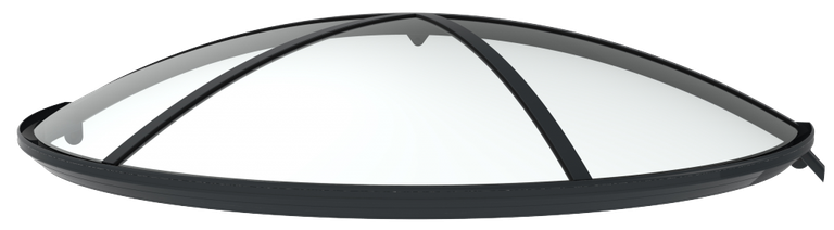 Marquise demi cercle petit bombé