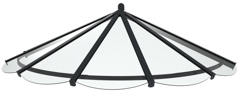 Marquise en demi cercle