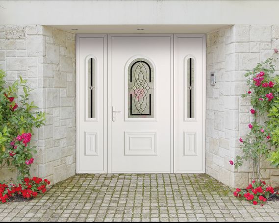 porte blanche 3 panneaux