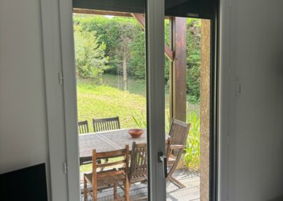 Nouvelle baie vitrée côté intérieur