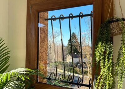 Petite fenêtre PVC aspect bois