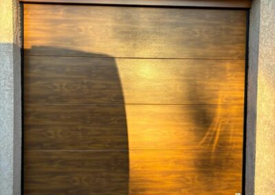 Porte garage acier imitation bois Vilette d'Anton